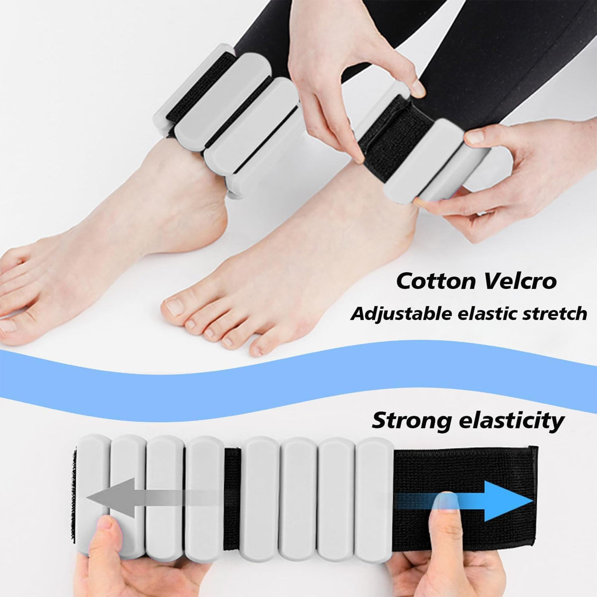 Adjustable Silicone Wrist and Ankle Weights Set of 2 N48970