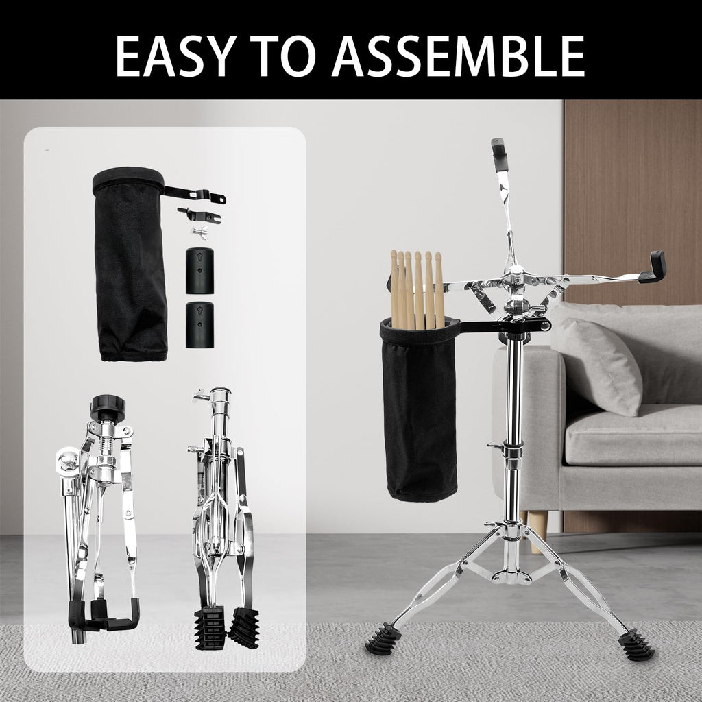 Adjustable Snare Drum Stand with Sticks Holder S746