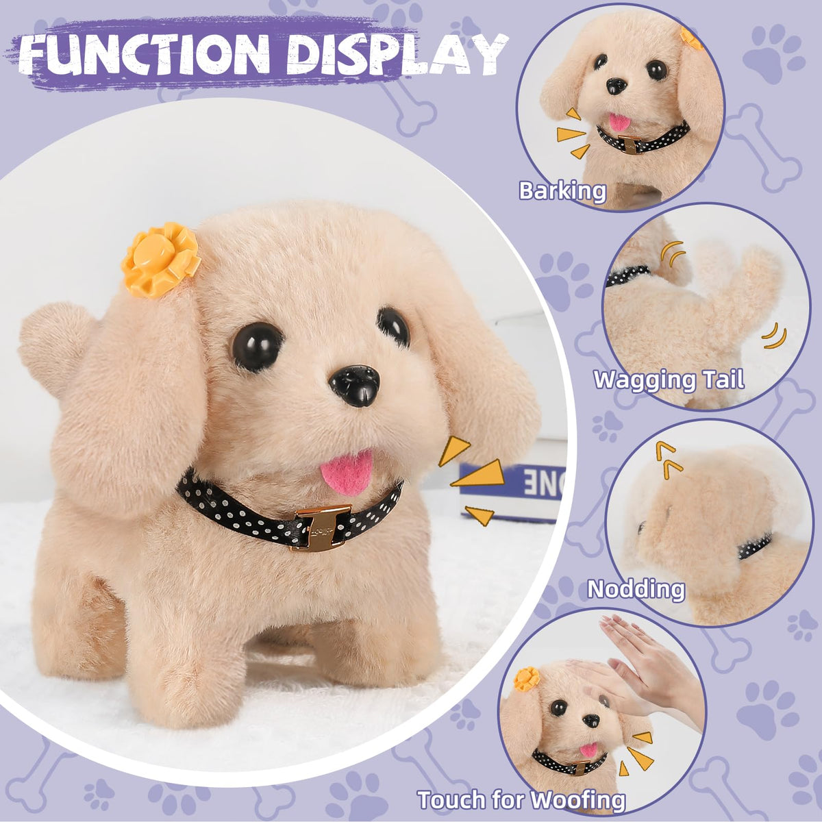 16 Pcs Robot Dog Toys for Girls W472