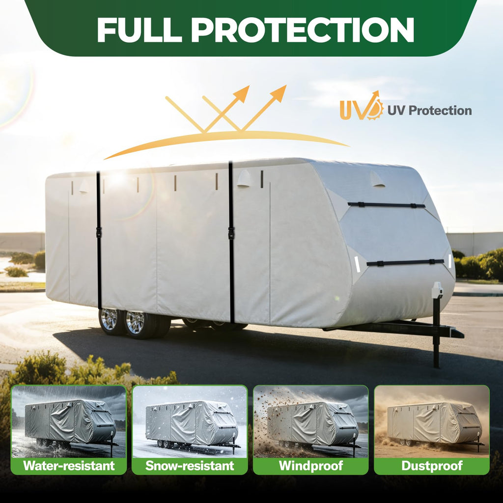 Grey 27'-30' RV Travel Trailer Cover U189