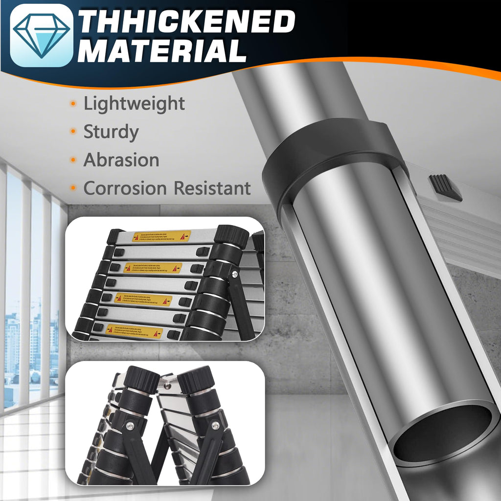 8.53 FT Aluminum Telescoping Ladder P6597