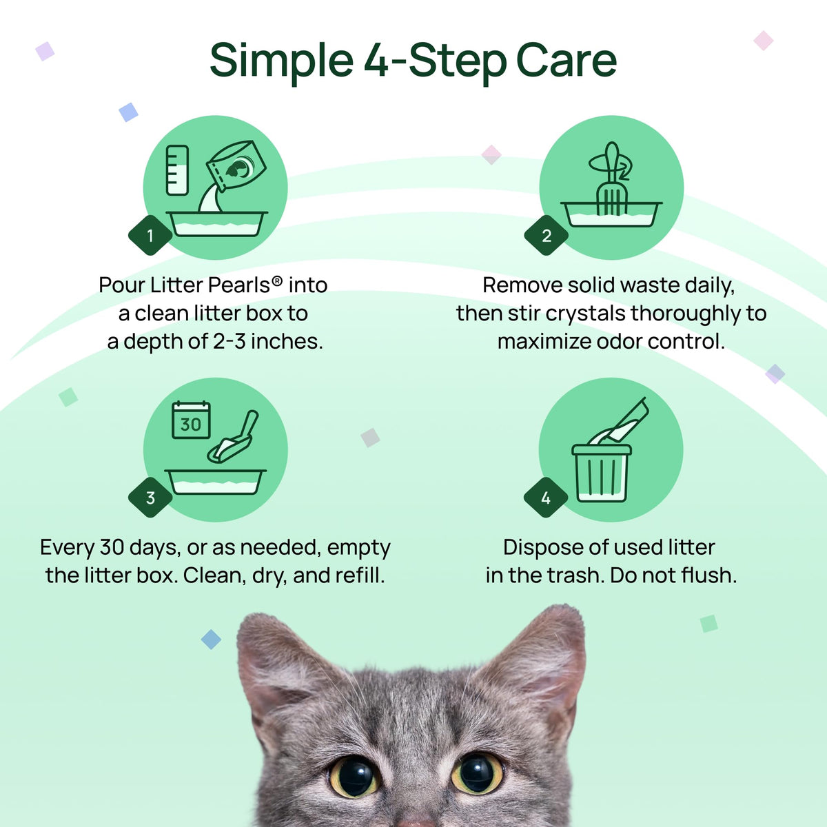 Unscented Non-Clumping Crystal Cat Litter, 7 lb Z2349