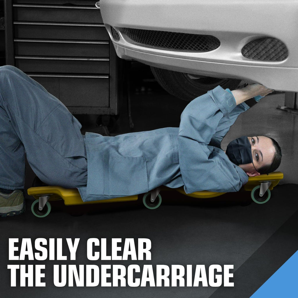 40 Inch Rolling Garage Creeper with Padded Headrest P757