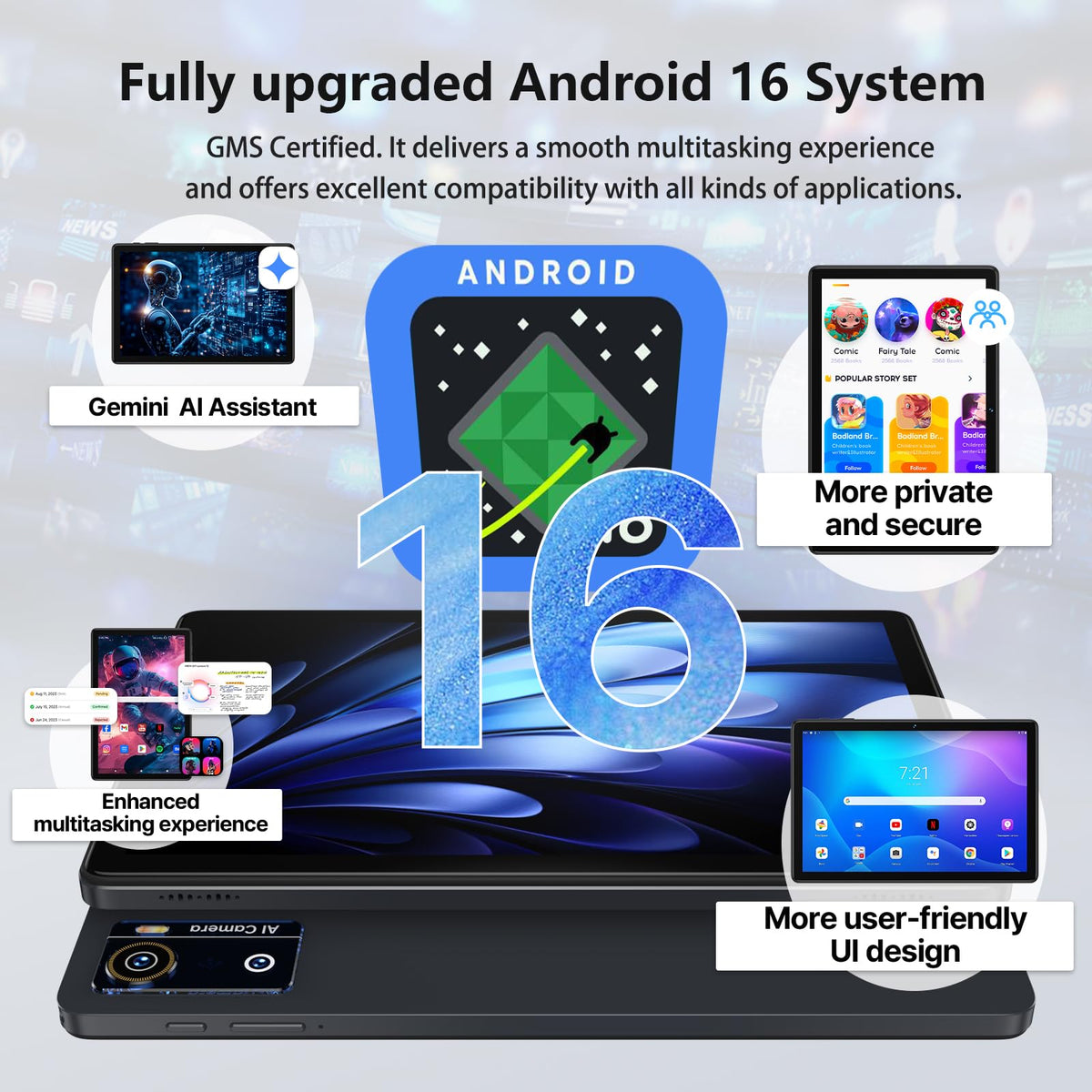10 Inch Octa-Core Tablet with Keyboard Case Mouse Stylus U669923