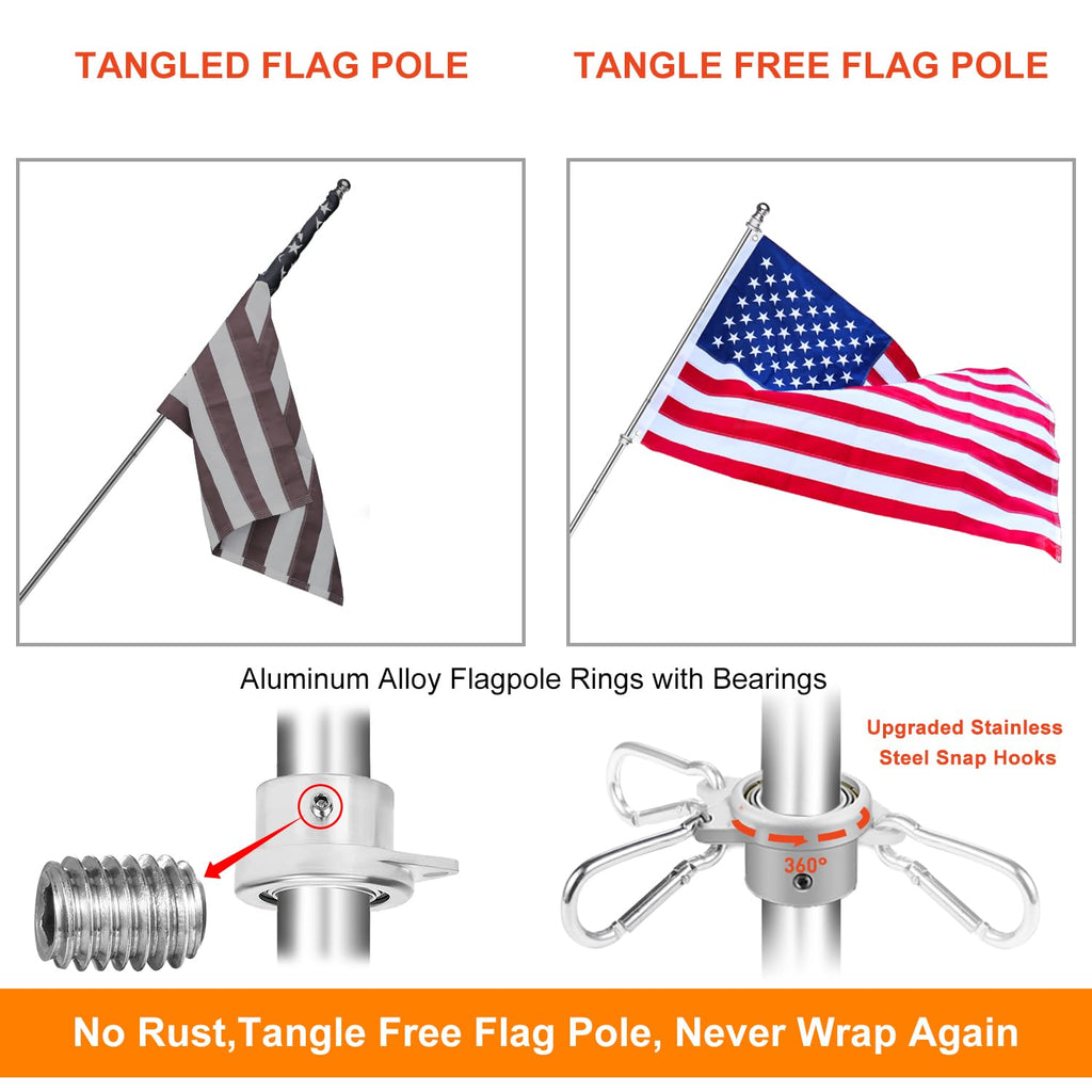 6 FT Stainless Steel Flag Pole Q323698