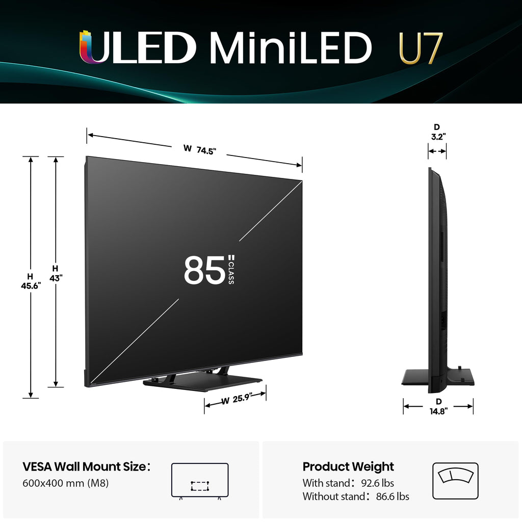 85" Mini-LED 4K UHD Smart TV X702390