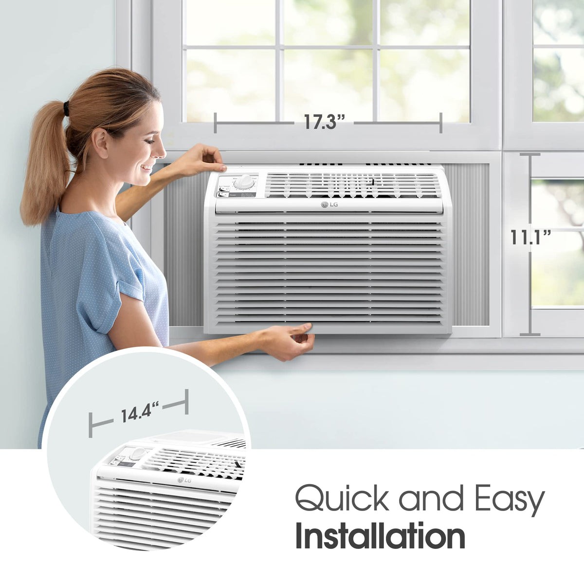 5000 BTU White Window Air Conditioner S176