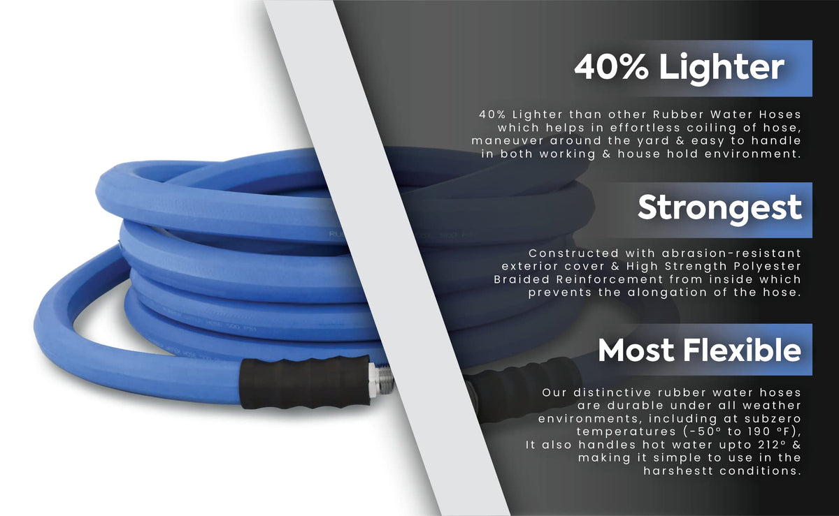 5/8" x 100' Rubber Garden Hose G4271