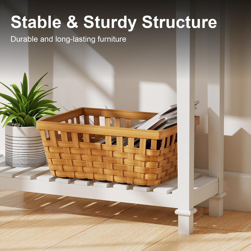 Narrow Console Table with 2 Drawers and Shelf K343512