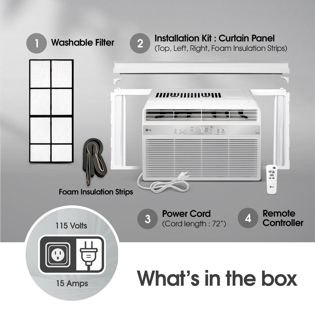 6000 BTU White Window Air Conditioner O517