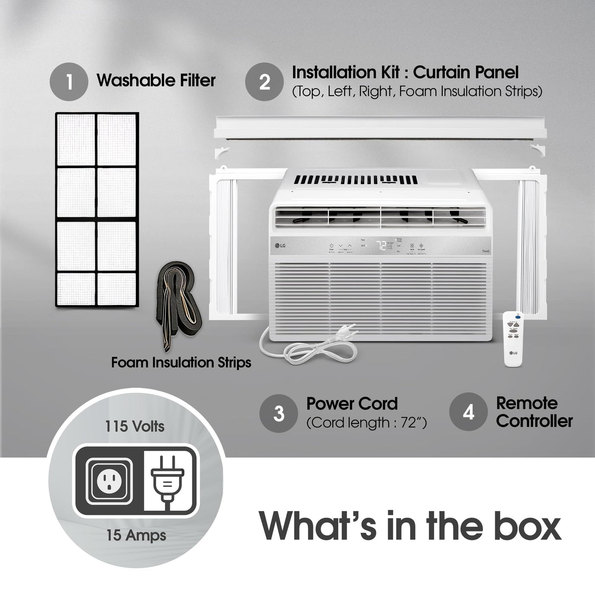 6000 BTU White Window Air Conditioner O517