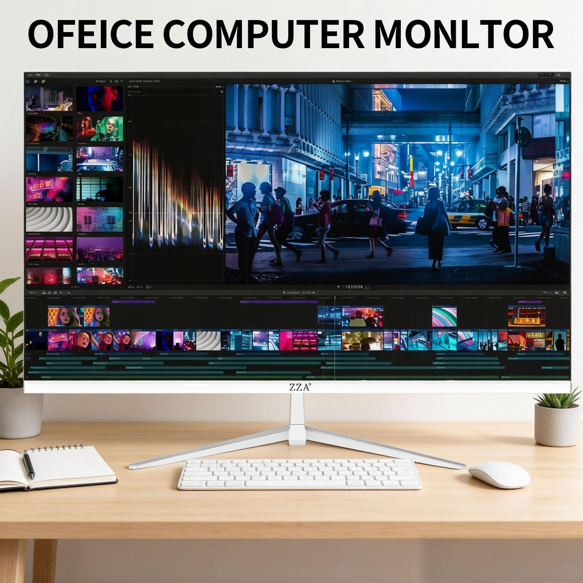 32 Inch Flat Computer Monitor 60Hz FHD 1080p VA White P330500
