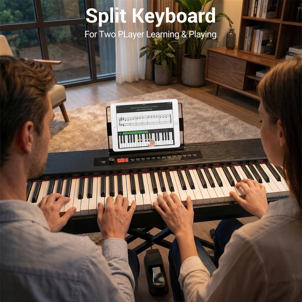 88-Key Weighted Digital Piano with X Stand and Sustain Pedal T30131