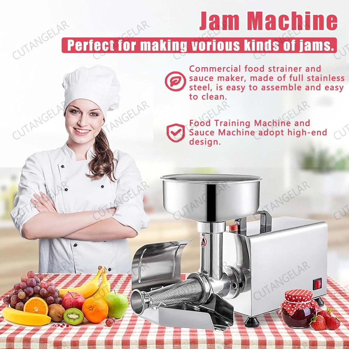 450W Stainless Steel Electric Juicer H79595
