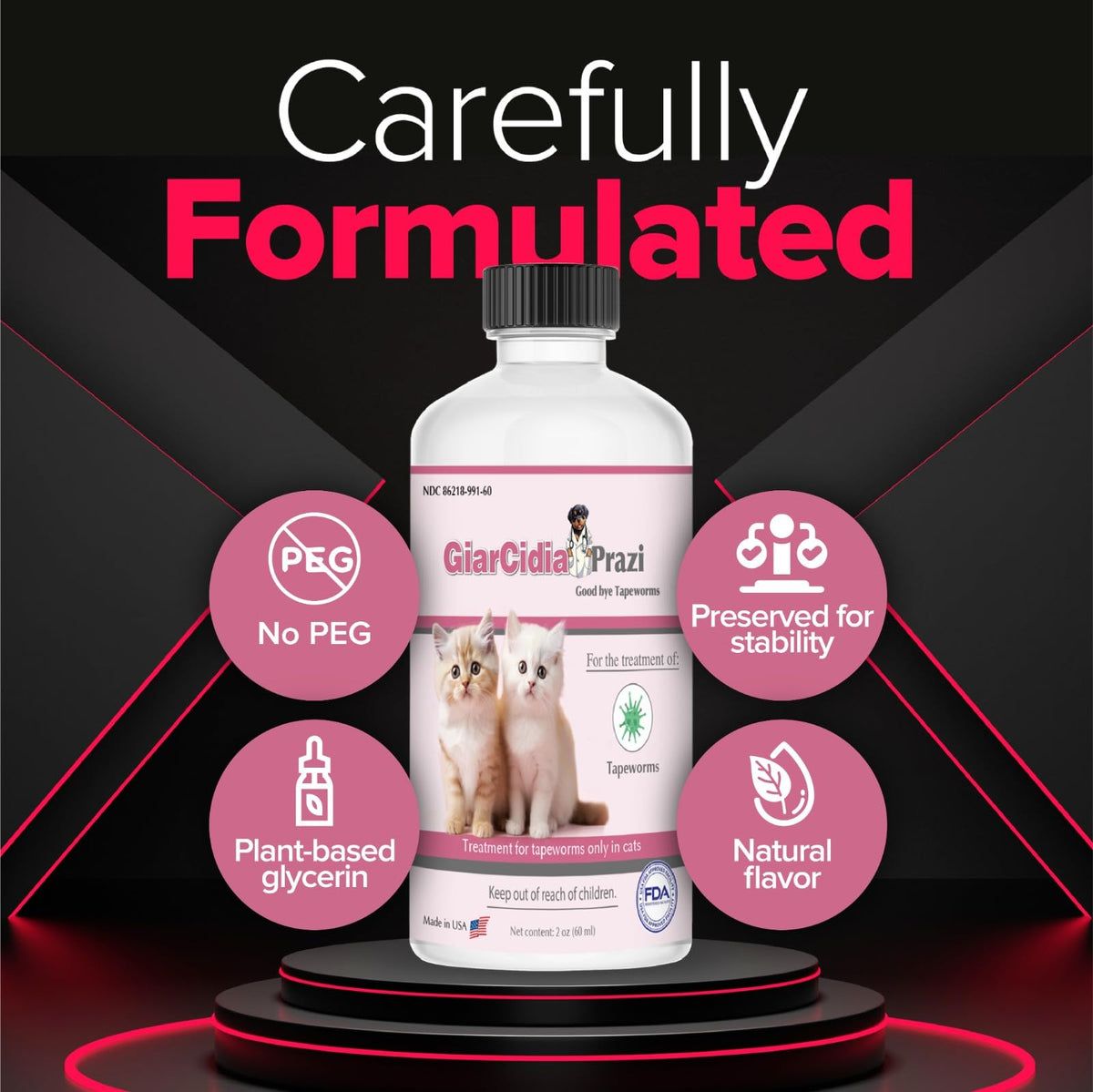 60mls Chicken Flavour Oral Suspension Dewormer M577703