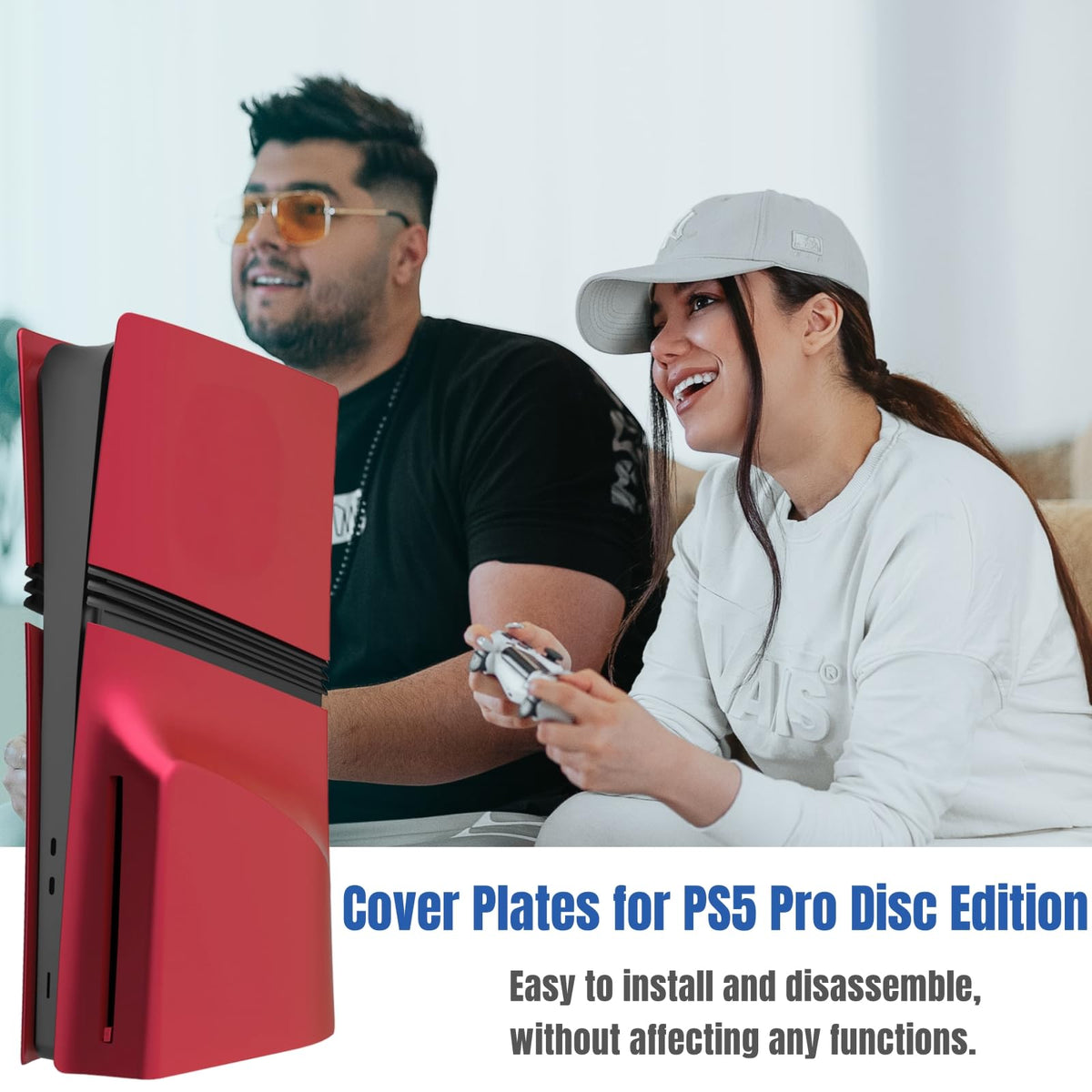Red PS5 Pro Console Cover Plates Q256241