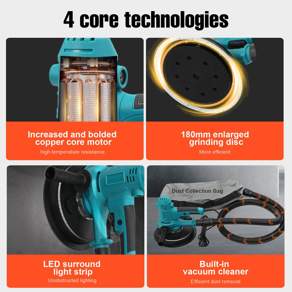 Variable Speed Handheld Electric Drywall Sander H827342
