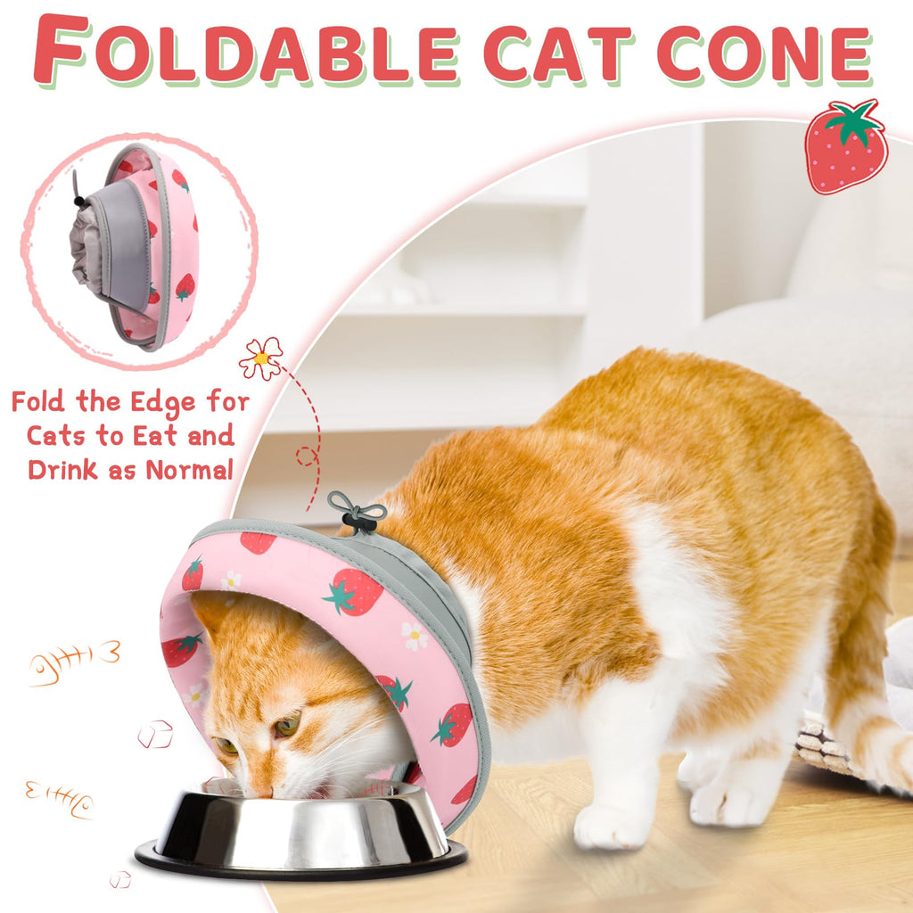 Soft Adjustable Foldable Cat Cone Collar Q776000