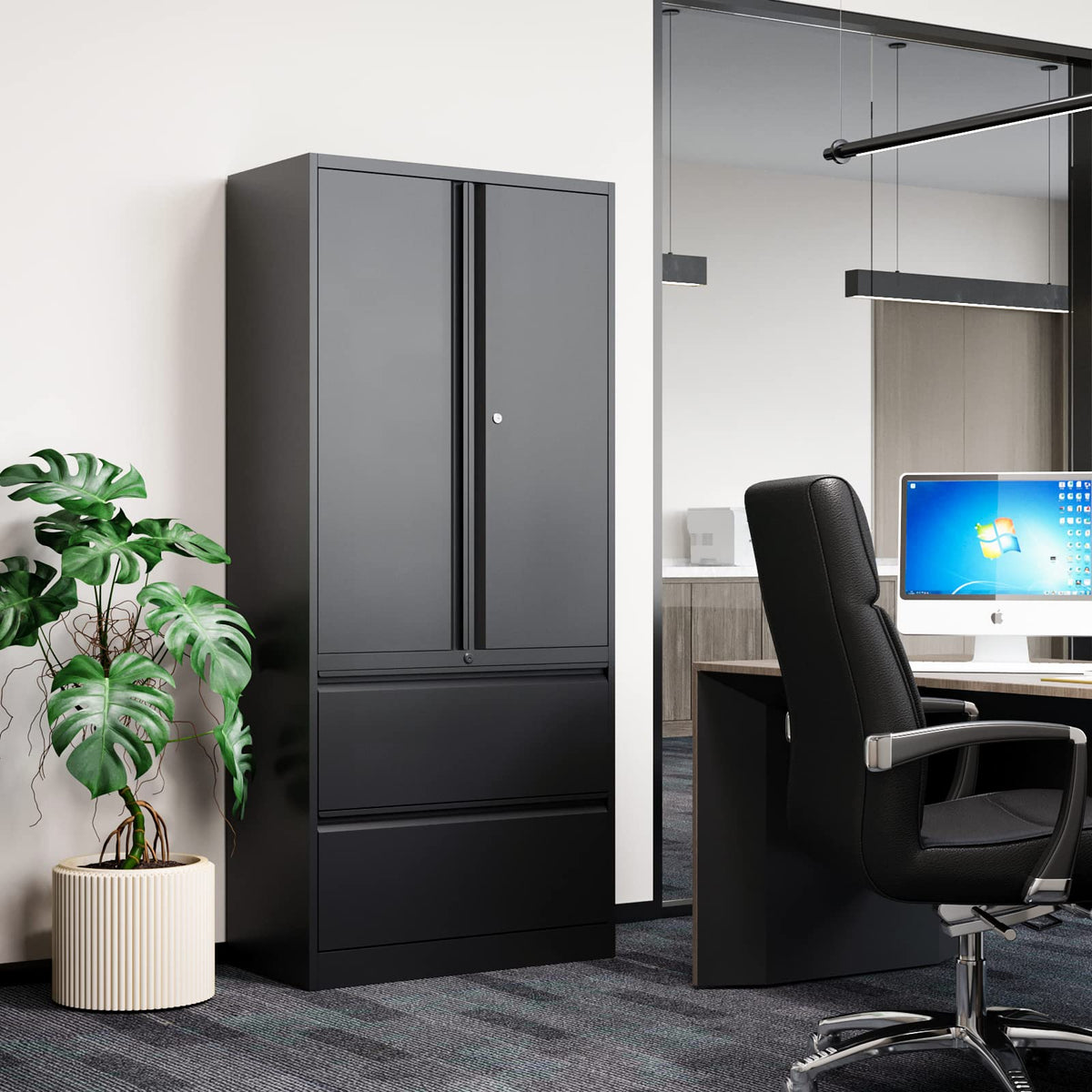 Metal Cabinets with Lockable Drawers and Doors X3168