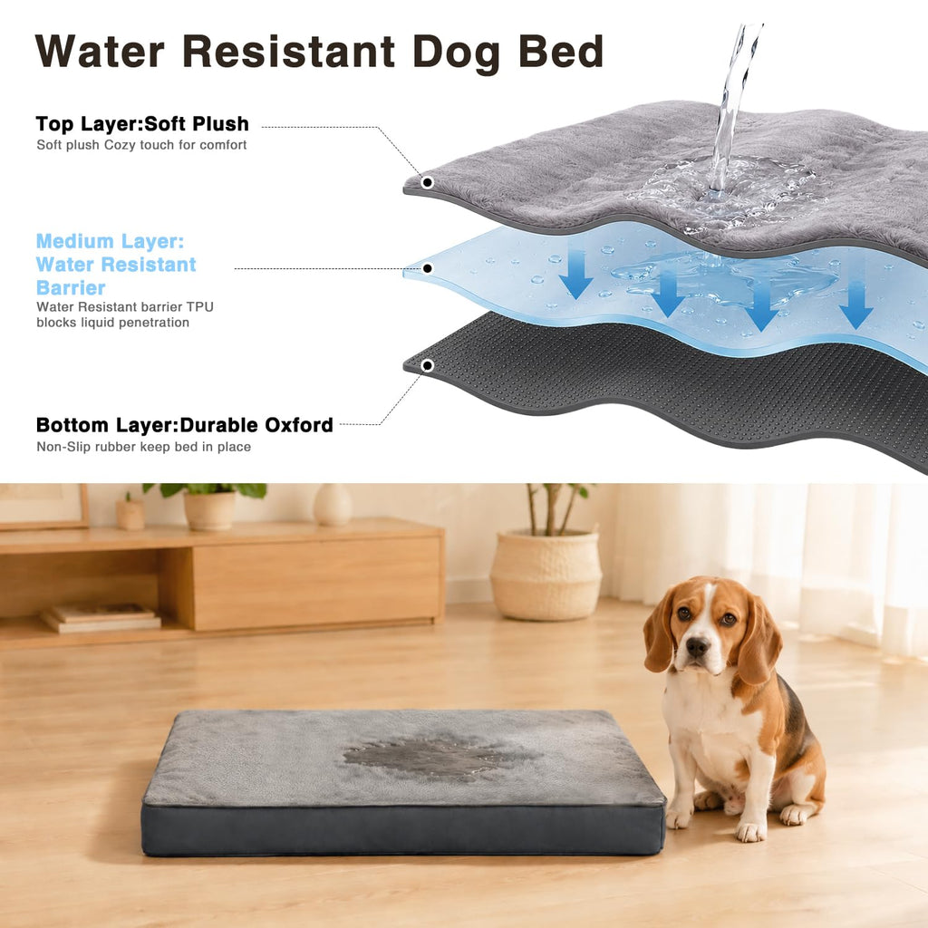 Large Plush Dog Bed with Washable Cover S213
