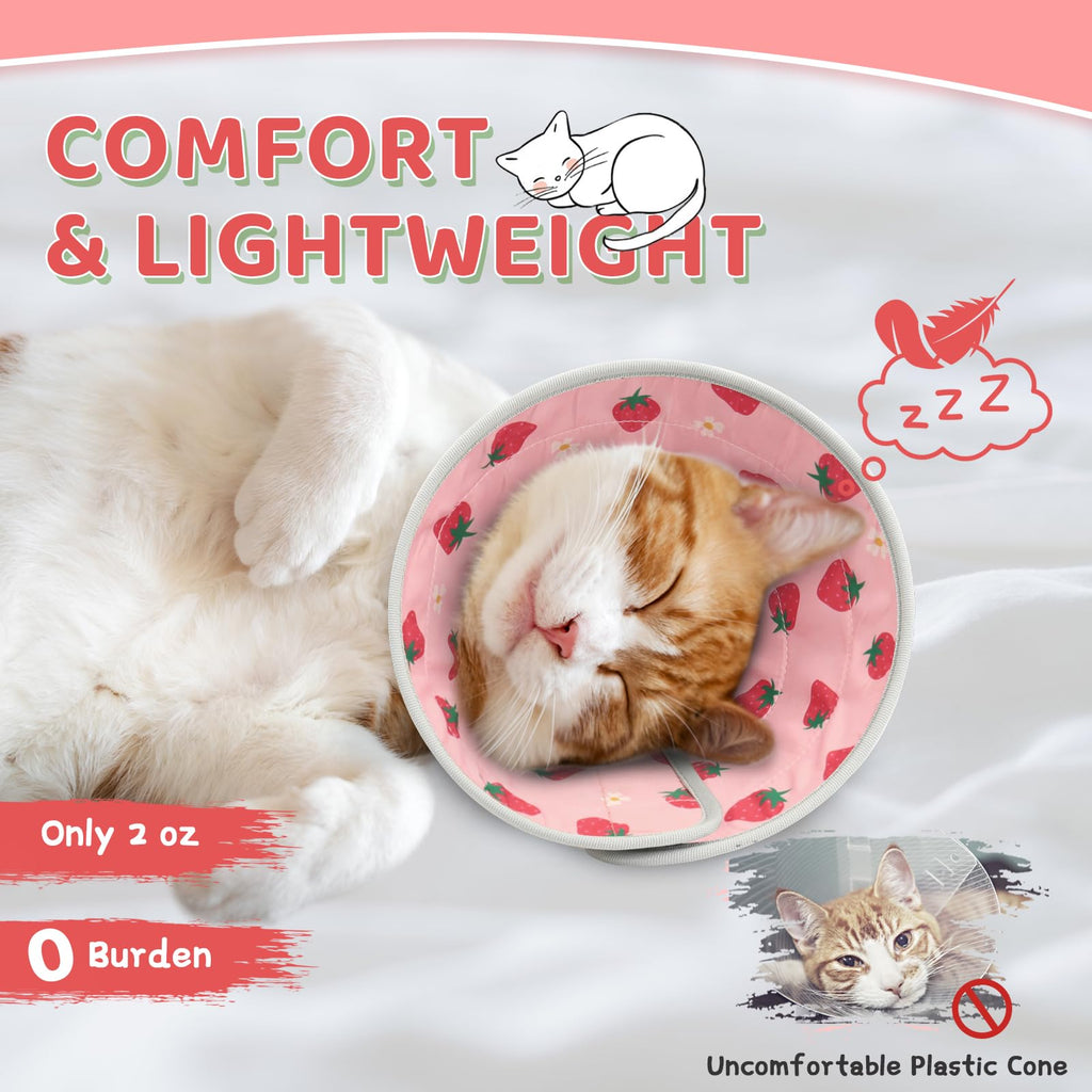Soft Adjustable Foldable Cat Cone Collar Q776000