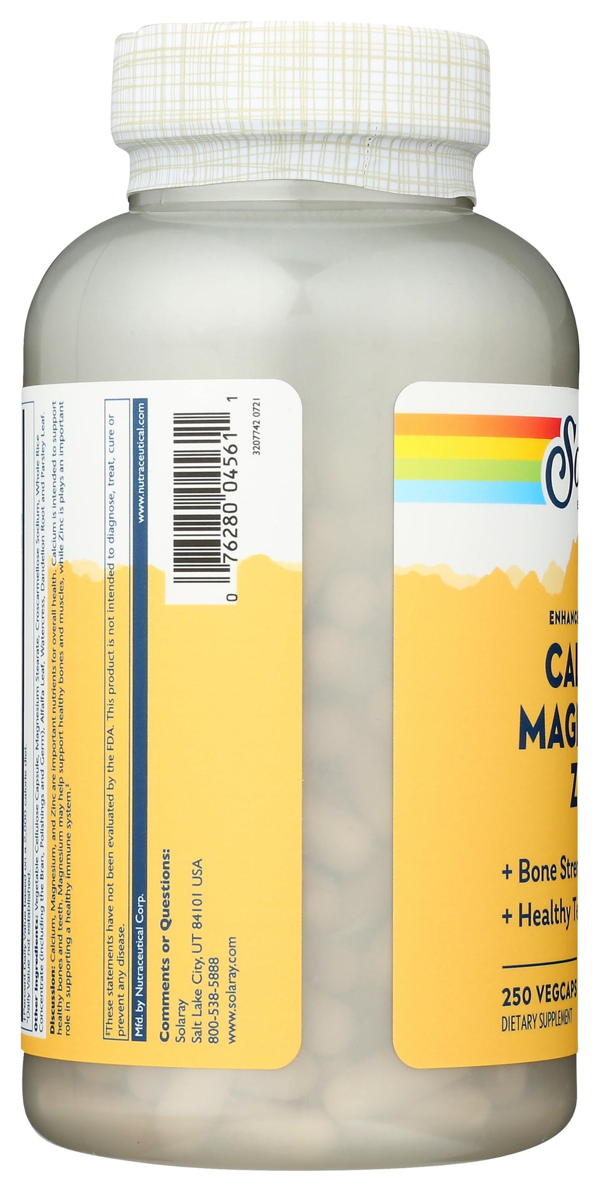 Calcium Magnesium Zinc Capsules 250 Count F898