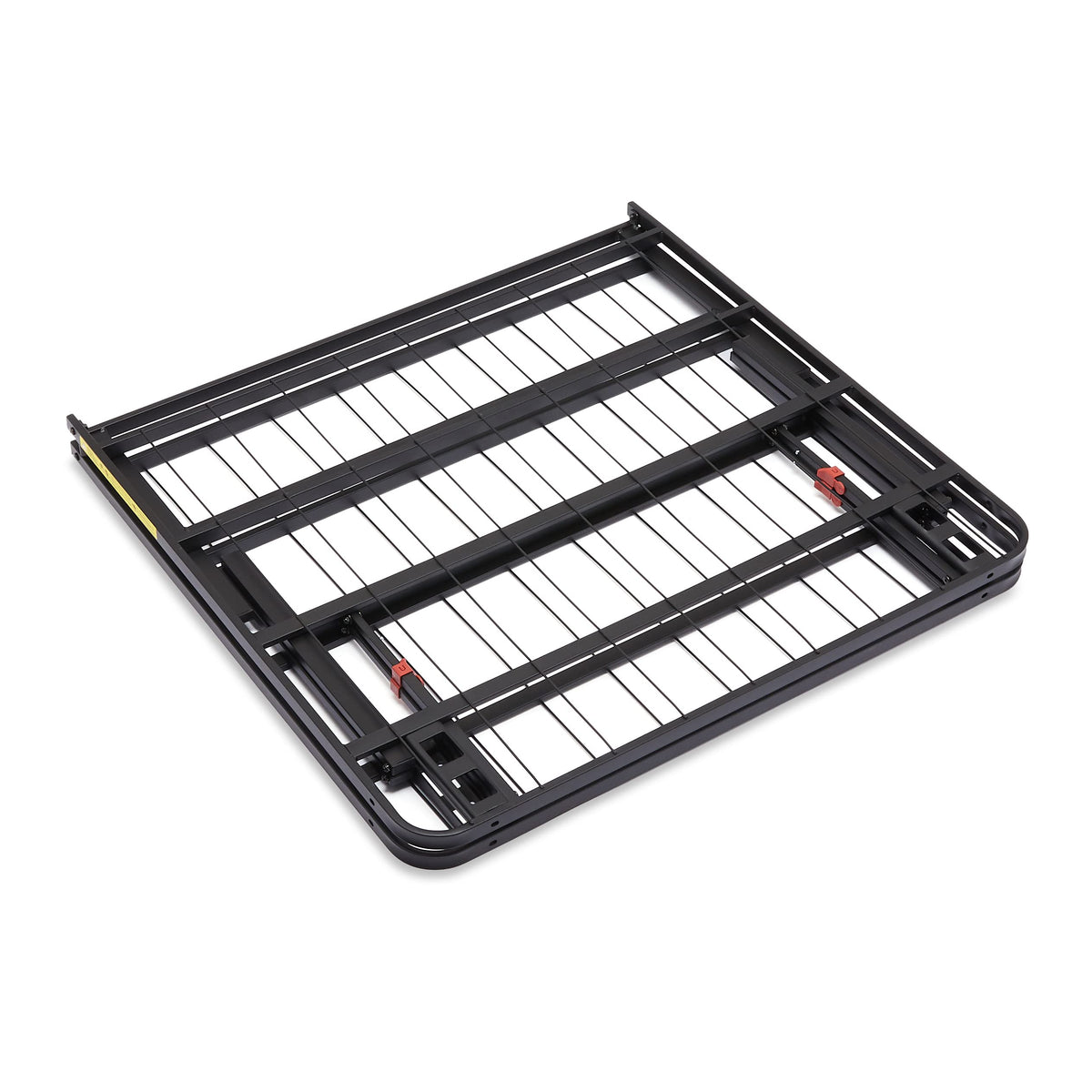 Foldable Metal Platform Bed Frame, 18 Inches High, Twin Size, Black J3851