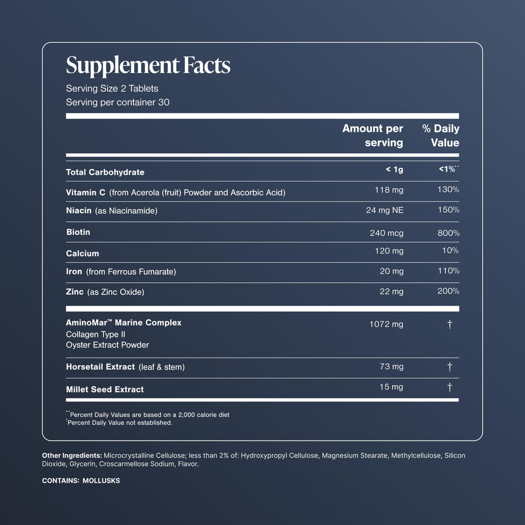 Hair Growth Supplements for Women, 60 Tablets C7900