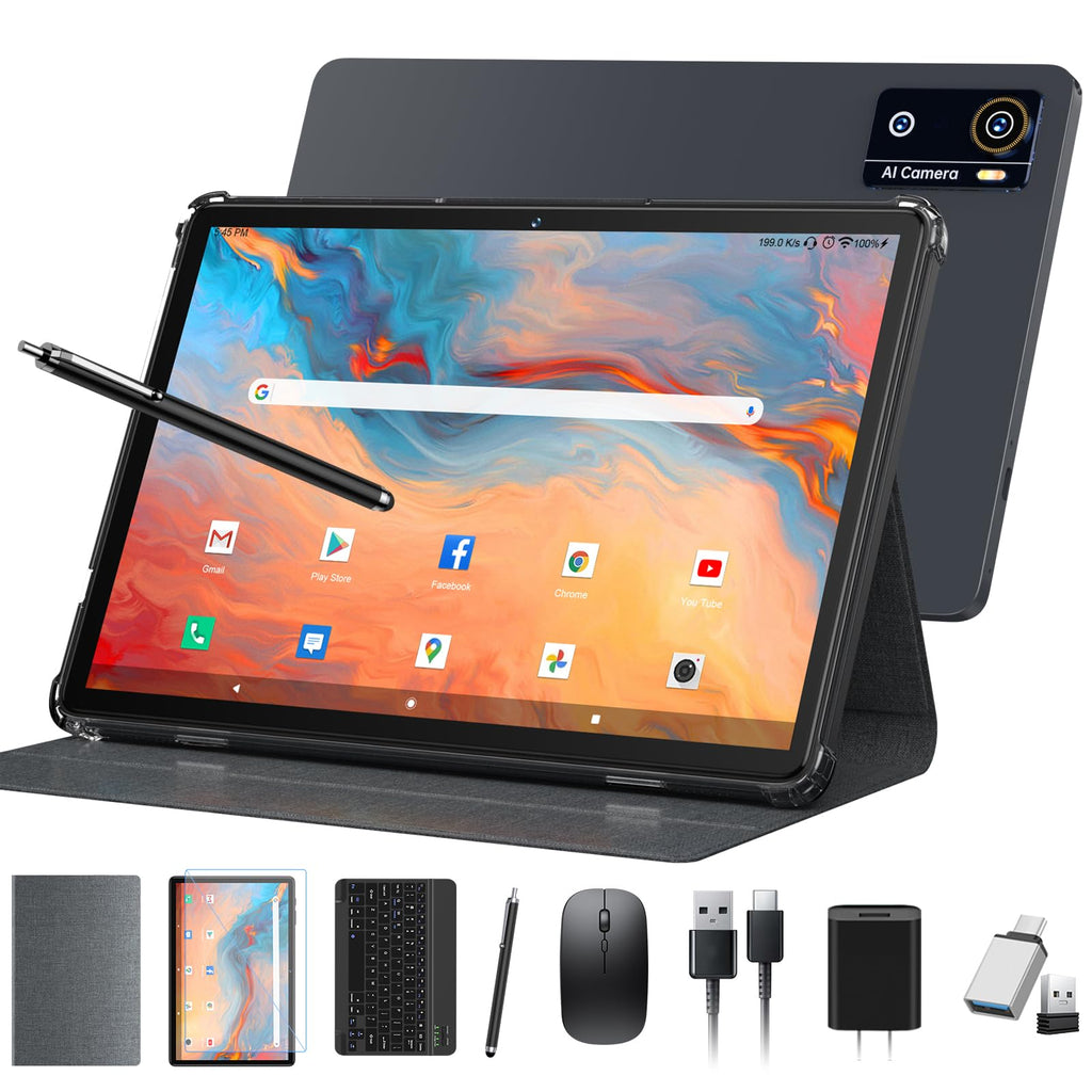 10 Inch Octa-Core Tablet with Keyboard Case Mouse Stylus U669923