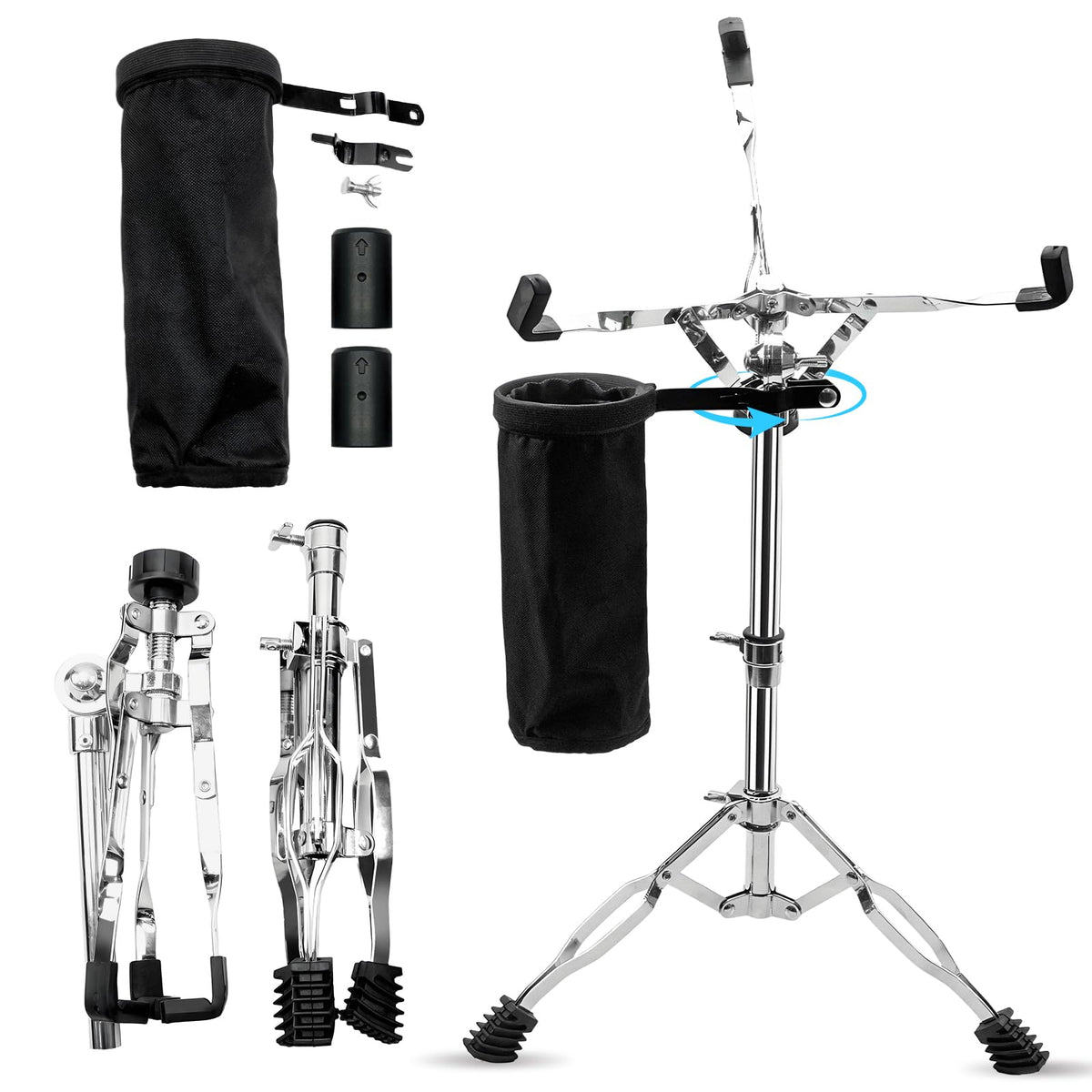 Adjustable Snare Drum Stand with Sticks Holder S746