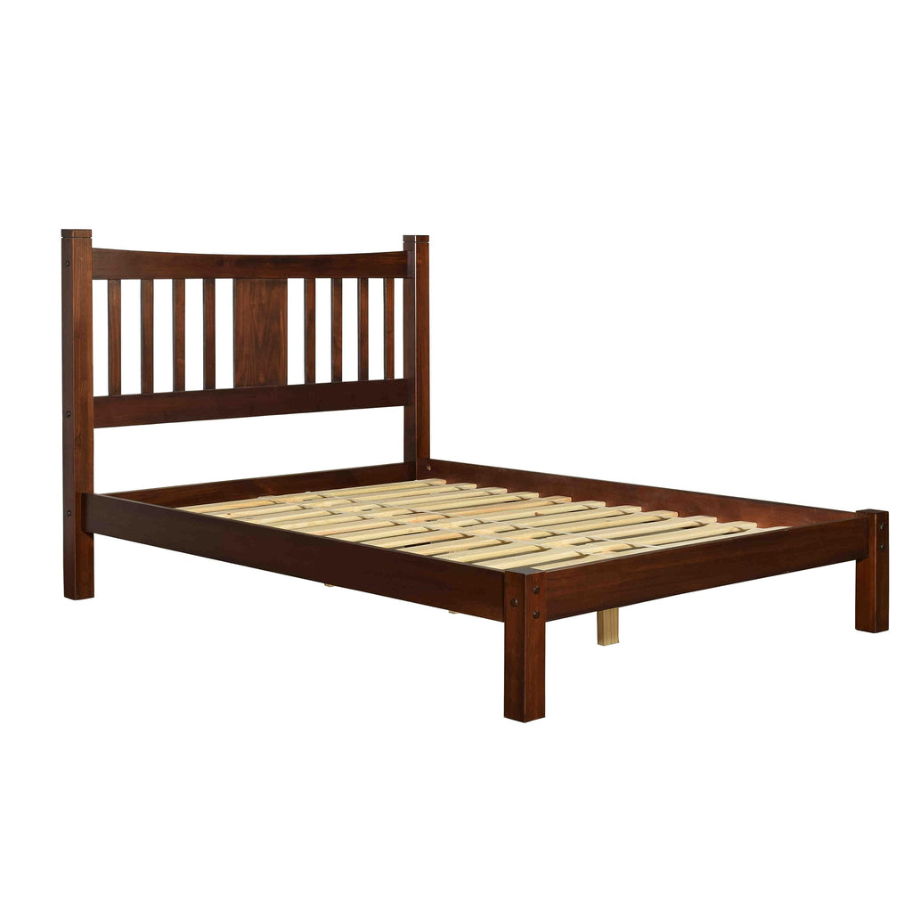 King Size Cherry Solid Wood Platform Bed U717937