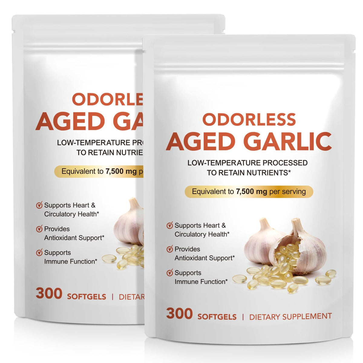 Aged Garlic Extract Capsules 15:1 Concentrated Formula 2 Pack I564