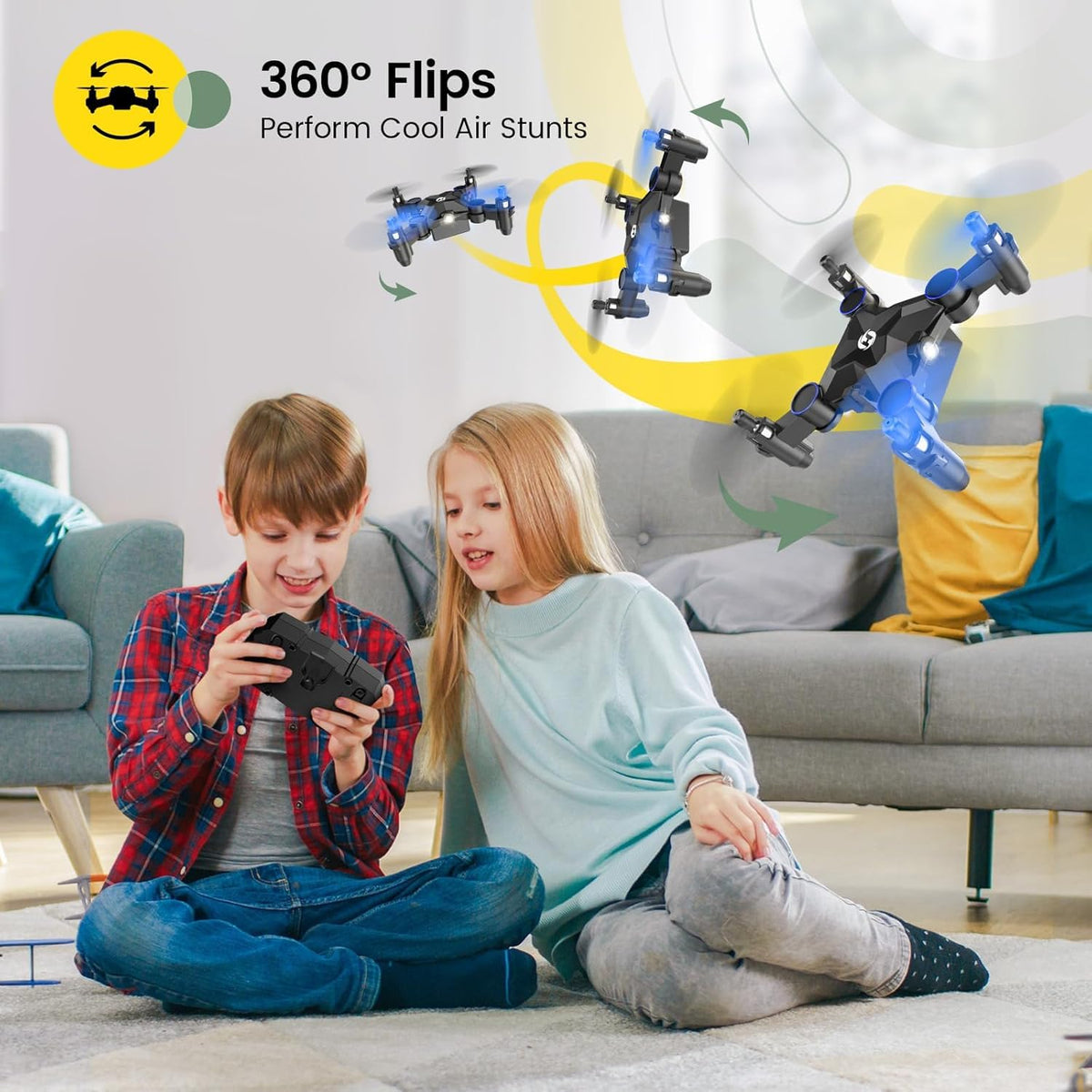 Foldable Mini Drone Blue P2952