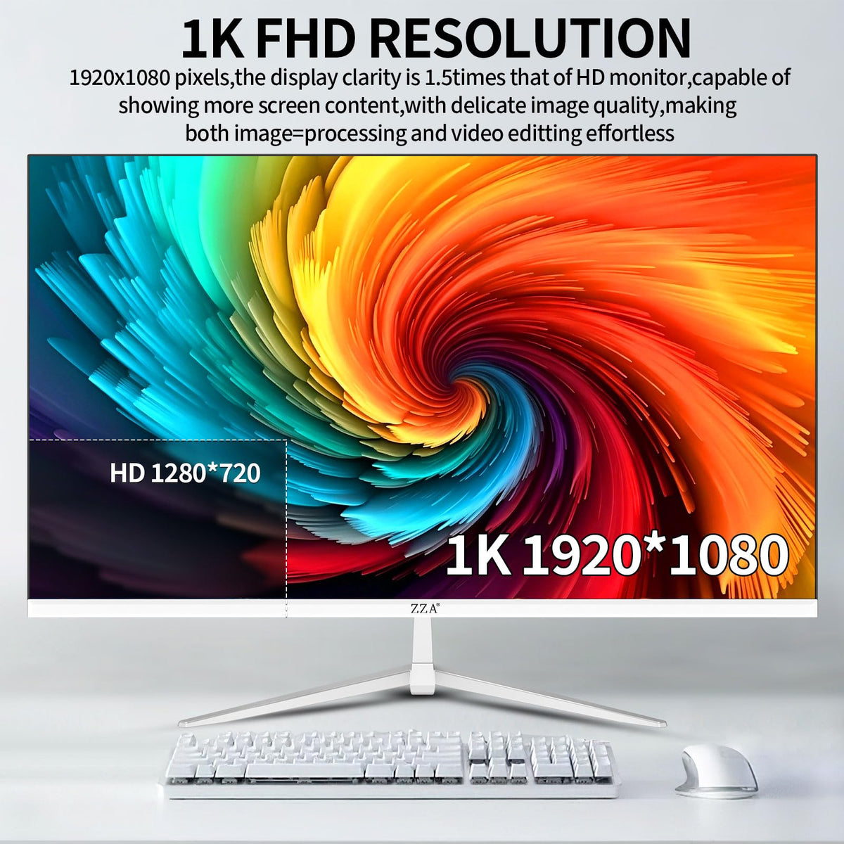 32 Inch Flat Computer Monitor 60Hz FHD 1080p VA White P330500