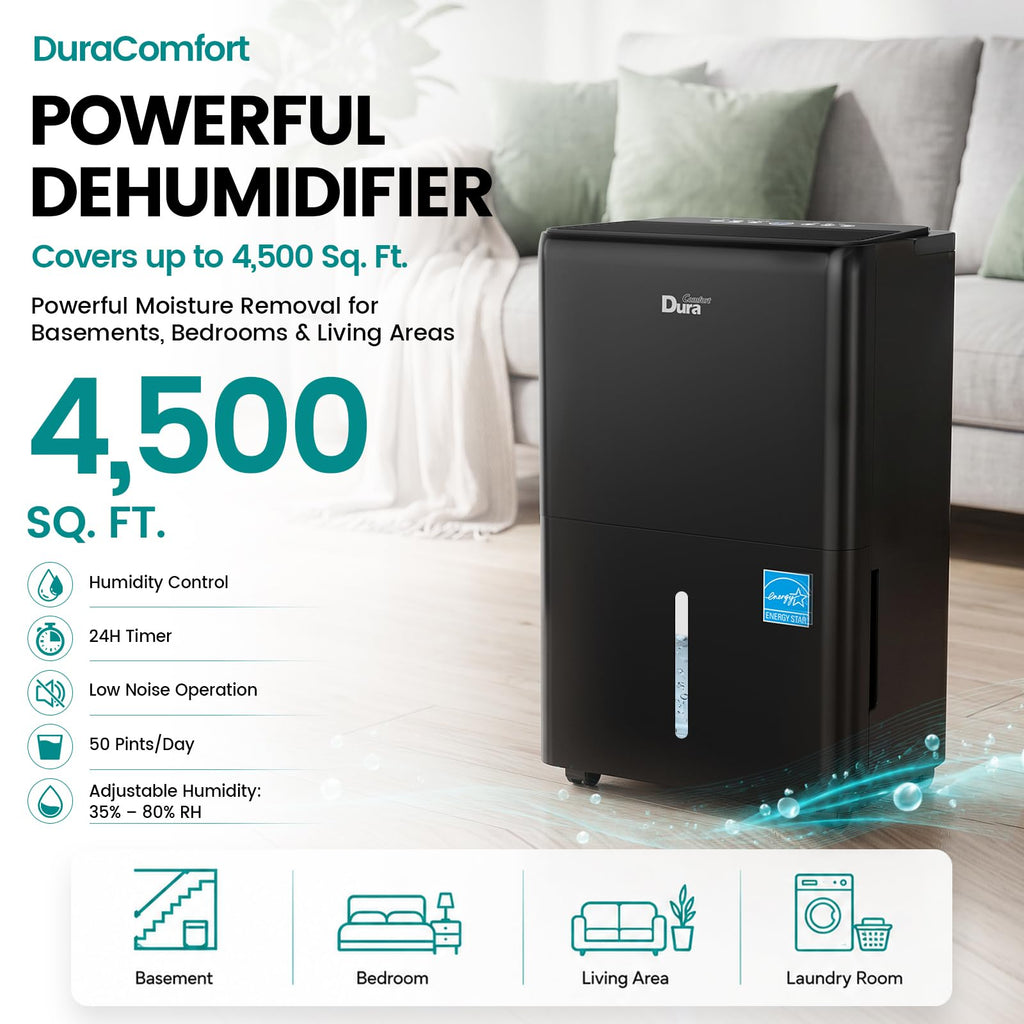 50 Pint Dehumidifier with Drain Hose O285