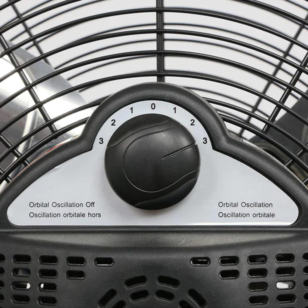 High Velocity Metal Orbital Floor Fan, 3 Speeds, Black, 20in J693729