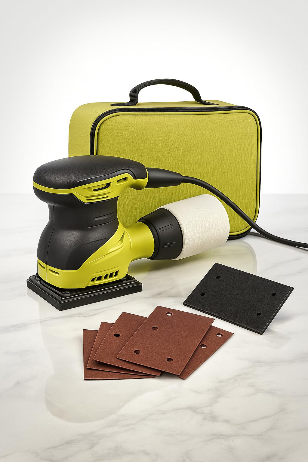 2 Amp Corded 1/4 Sheet Finishing Sander with Dust Collection Bag A5119