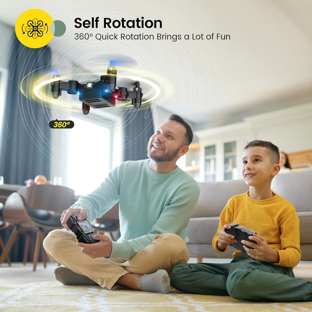 Foldable Mini Drone Blue P2952