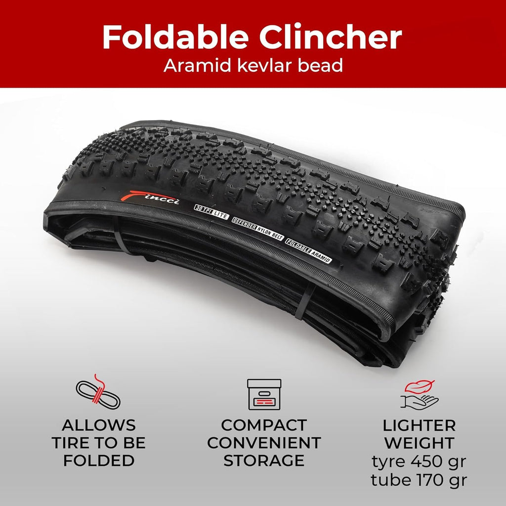 700x38c Gravel Bike Tires & Tube Foldable L2419