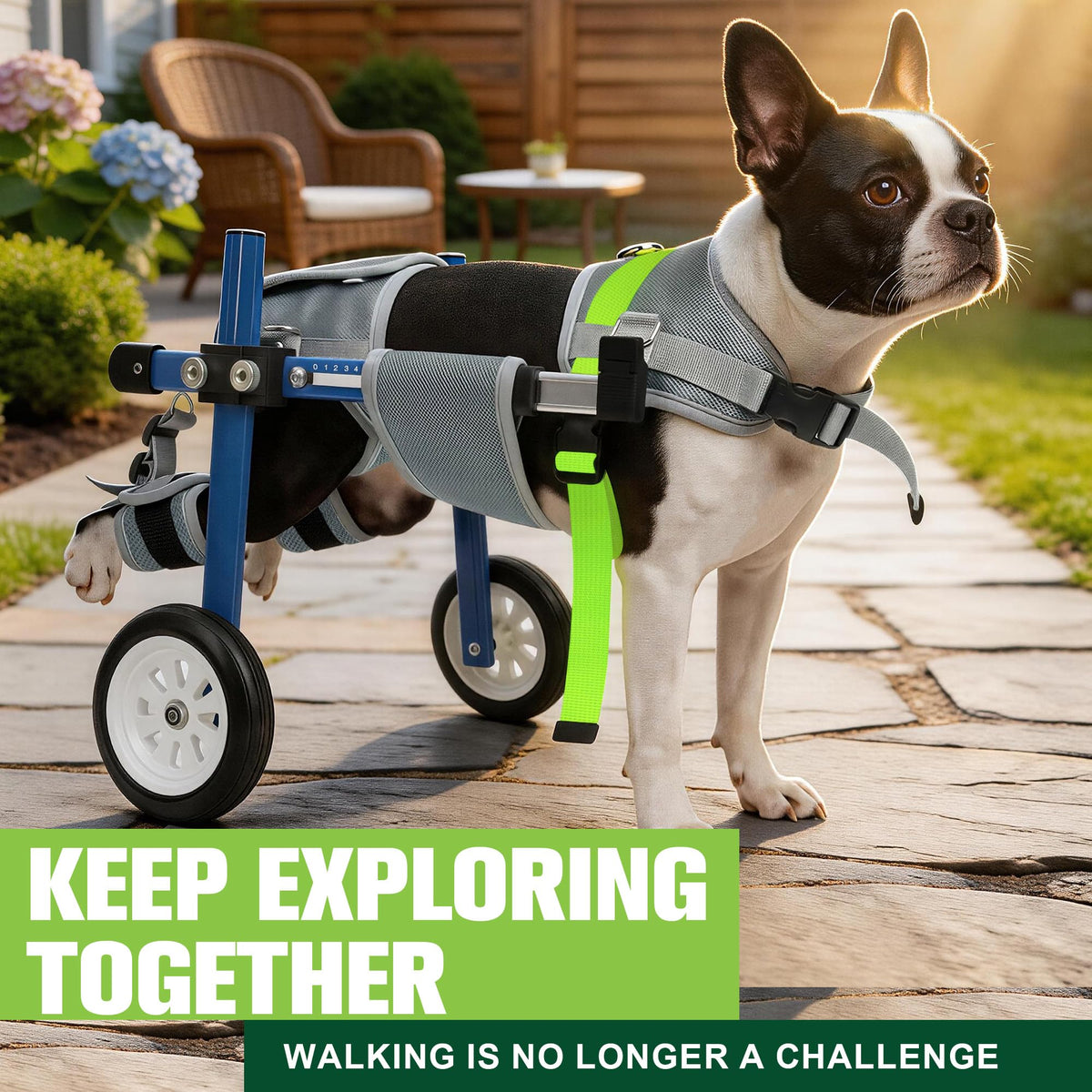 Adjustable Dog Wheelchair for Back Legs O9070