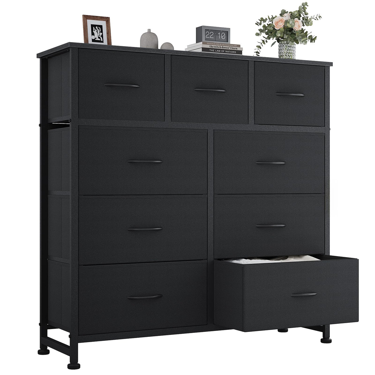 Black 9 Drawer Dresser S53091