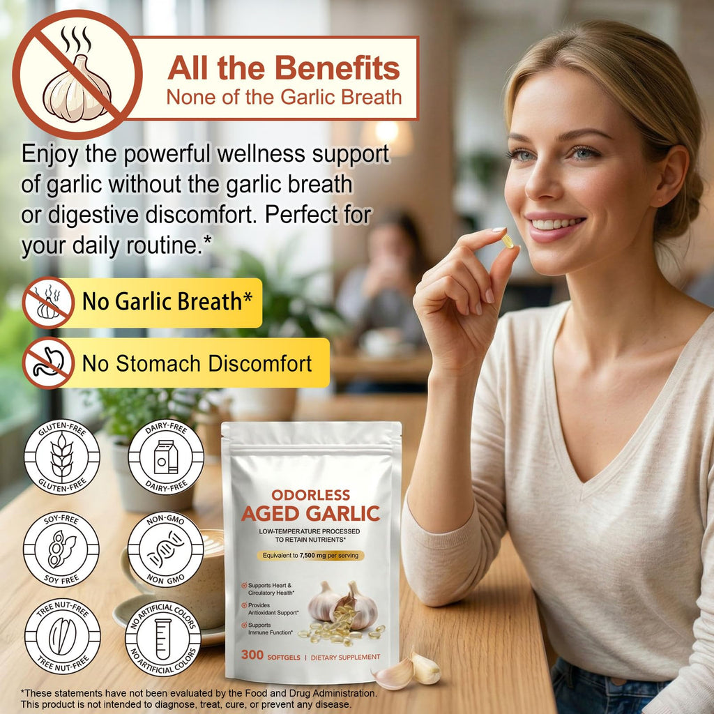 Aged Garlic Extract Capsules 15:1 Concentrated Formula 2 Pack I564