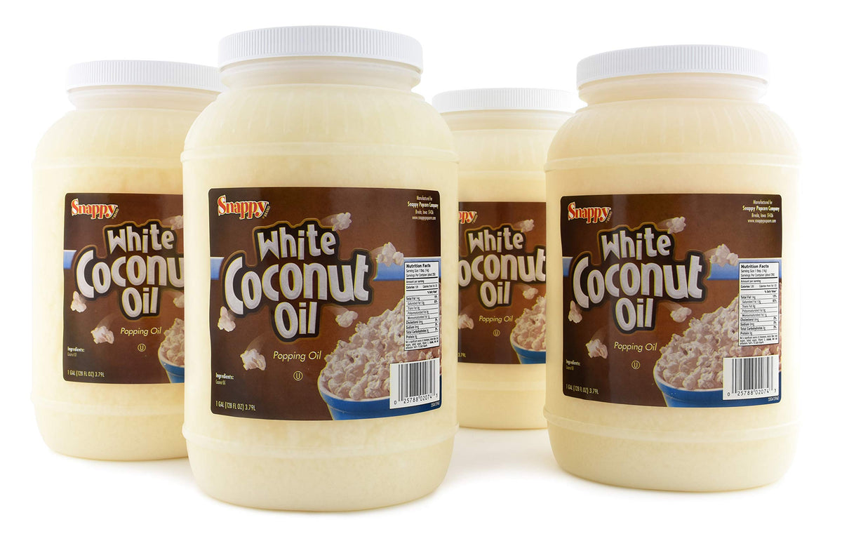 Pure White Coconut Popcorn Oil 1 Gallon 4 Count G150526