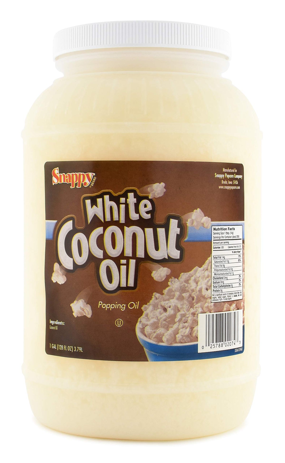 Pure White Coconut Popcorn Oil 1 Gallon 4 Count G150526