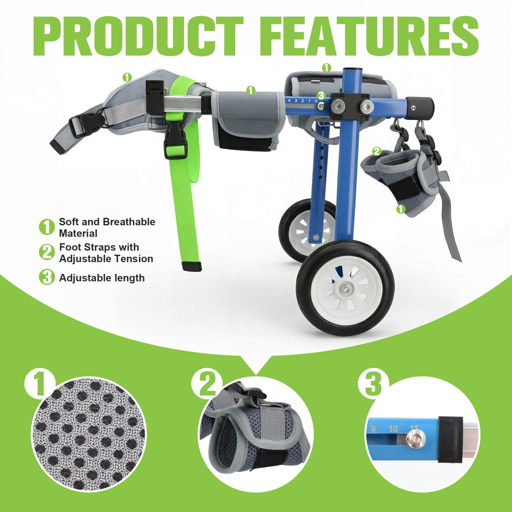 Adjustable Dog Wheelchair for Back Legs O9070