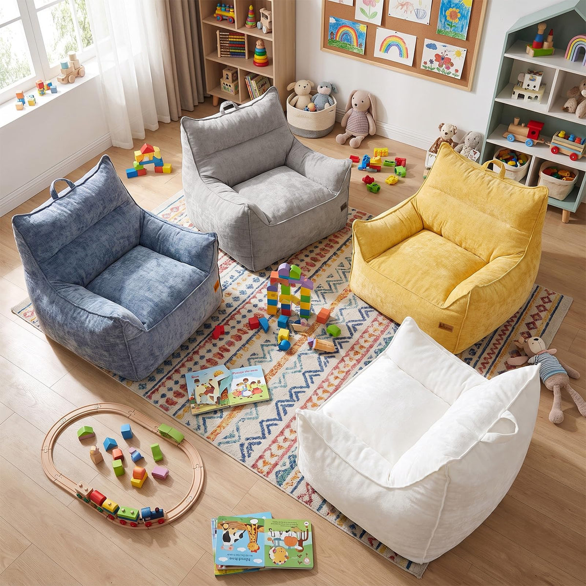 Fluffy Bean Bag Chair N52067