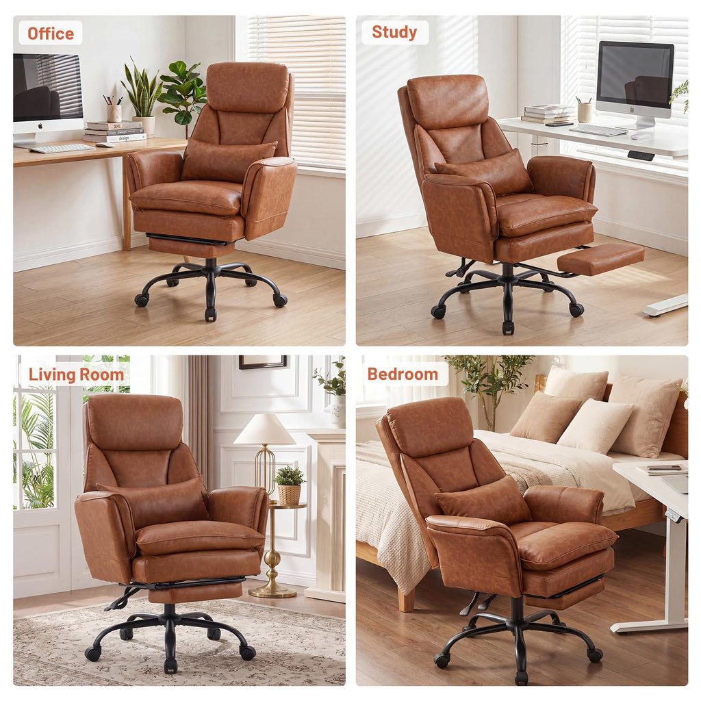 Big and Tall Ergonomic Office Chair with Footrest Y624