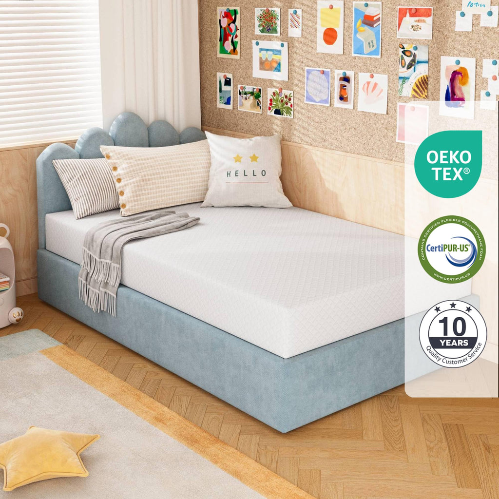 5 Inch Green Tea Memory Foam Twin Mattress J7799