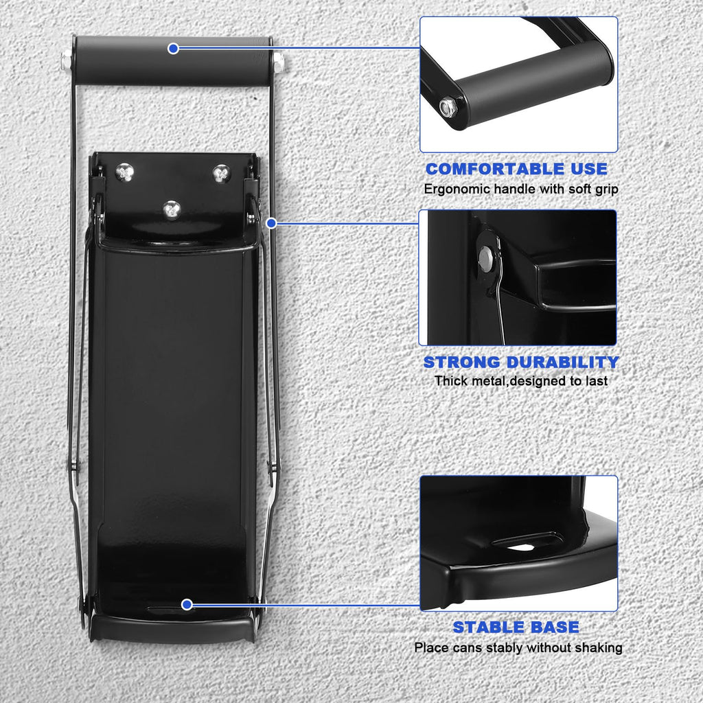 Wall Mounted Stainless Steel Can Crusher with Bottle Opener L463743