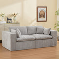 Light Grey Chenille Modular Sectional Sofa K6097